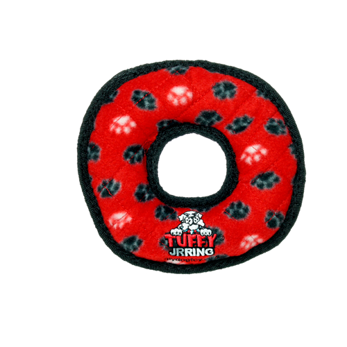 Tuffy Jr's Ring Dog Toy (Red)