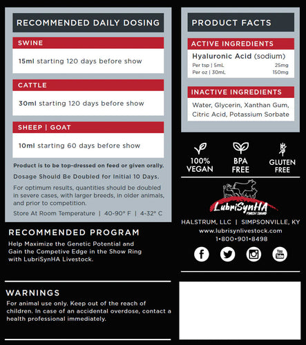 LubriSynHA Livestock Gallon