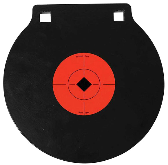 Birchwood Casey 47604 World of Targets Double Hole Black Gong w/Orange Target AR500 Steel