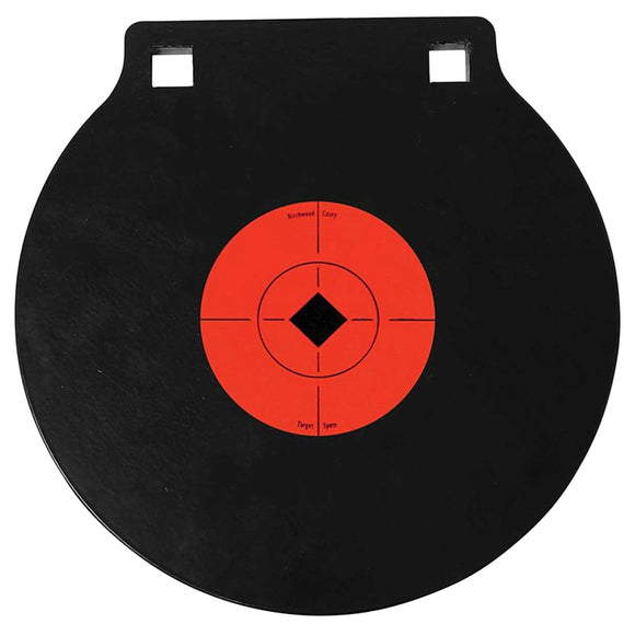 Birchwood Casey 47615 World of Targets Double Hole Black Gong w/Orange Target AR500 Steel