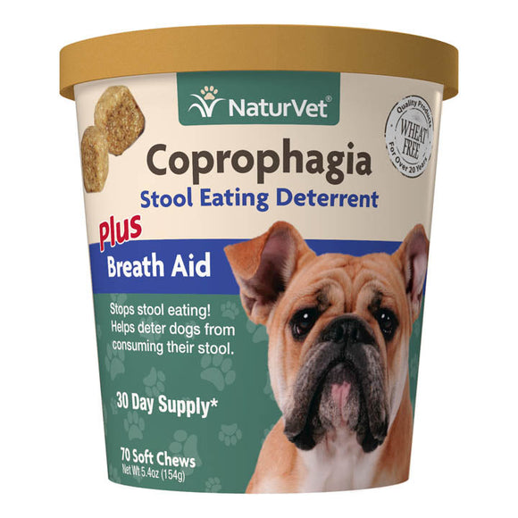 NaturVet Coprophagia Stool Eating Deterrent Soft Chews (90 Count)