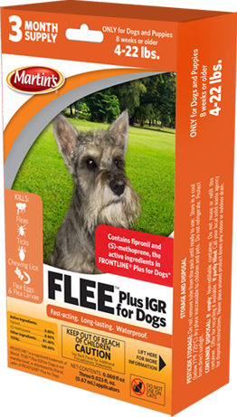 Martin's FLEE® Plus IGR for Dogs (4-22 lbs)